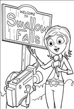 coloring page Cloudy with a Chance of Meatballs
